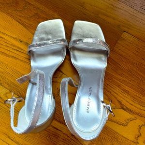 Marc Fisher ankle strap heels.